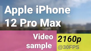 2160p @ 30fps (ultrawide camera) Apple iPhone 12 Pro Max