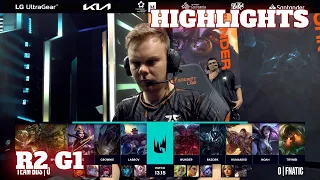 BDS vs FNC - Game 1 Highlights | Round 2 LEC 2023 Season Finals | Team BDS vs Fnatic G1