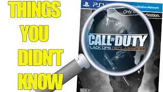 Call Of Duty Black Ops Ps Vita - Things You Didn't Know