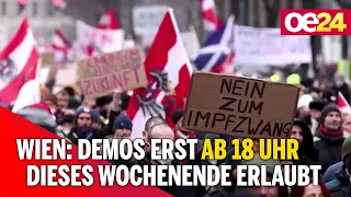 Wien: Demos erst ab 18 Uhr dieses Wochenende erlaubt