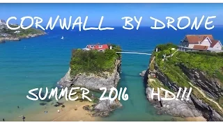 An Aerial Tour of Cornwall - Newquay, Fistral Beach, Tintagel From The Air HD 1080P
