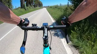 Road cycling, velo, giro. Inaugural ride with chest mount, Beautiful day in Abruzzo 6 of 7