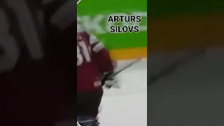 Artūrs Silovs Latvian goalie