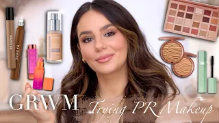 GRWM: TRYING ON PR MAKEUP- FENTY, CIATE, RADIENE, REVLON, A Mish Mash of Everything || Tania B Wells