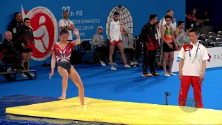 KITAORI Eri (JPN) W - 2019 Trampoline Worlds, Tokyo (JPN) - Qualification Tumbling R2