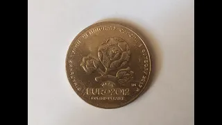 Обзор, 1 гривна 2012 Украина, УЕФА ЕВРО 2012 ( Ukraine, 1 grivna 2012, EURO)