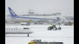 ⚠️ WINTER STORM WARNING AIRPORT LIVESTREAM ⚠️ | OHARE RUNWAY 28C