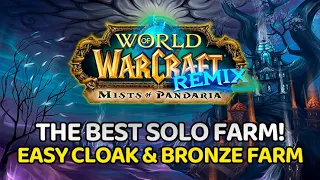 THE NEW BEST SOLO Cloak Threads & Bronze Farm? | MoP Remix Farming | WoW Guide