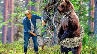 Медведь умолял человека освободить его. Но охотник сделал нечто шокирующее!