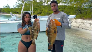 GIANT NASSAU GROUPER - Bahamas Catch & Cook
