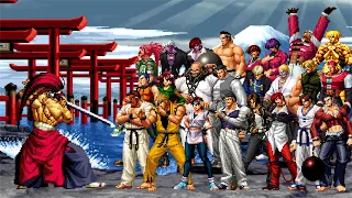 1 Samurai (Genjuro Kibagami) Vs Super The King Of Fighters Team Mugen