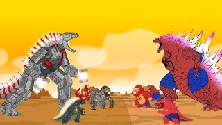 SPIDER GODZILLA EARTH .vs MECHAGODZILLA: Size Comparison / ANIMATION SKILL | GODZILLA CARTOON Movies