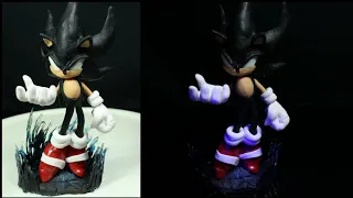 Como Hacer a Dark Sonic |How To do Dark Sonic |Porcelana fria| Fig.c.art