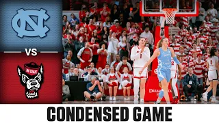 North Carolina vs. NC State Condensed Game | 2023-24 ACC Women’s Basketball