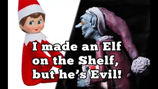 I made an Elf on the Shelf but He's Evil - Polymer Clay Sculpture