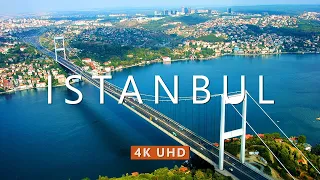 Flying over ISTANBUL (4K UHD) Drone Film + Best Ambient Piano Music For Stress Relief,Sleep Musis