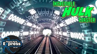 The Incredible Hulk Coaster 2021 Front Row HD POV WITH ONBOARD SOUNDTRACK Universal Studios Orlando