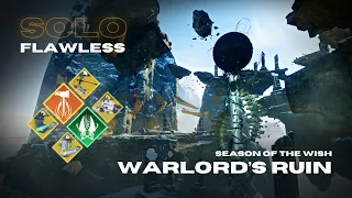 Solo Flawless NEW Dungeon "Warlord's Ruin" - Solar/Strand Titan - Season of the Wish - Destiny 2