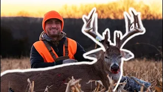 IOWA BUCK WITH THE MUZZLELOADER