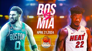 Boston celtics vs Miami heat Full Highlights 1st and 2nd QTR Apr. 21 | NBA Highlights 2024
