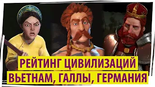 ВЬЕТНАМ, ГАЛЛЫ, ГЕРМАНИЯ: рейтинг цивилизаций в Sid Meier's Civilization VI