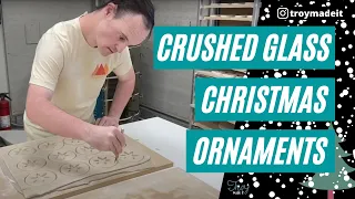 How To Make Ceramic Christmas Ornaments Using Crushed Glass | Pottery for Beginners | Troy Made It