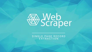 Web Scraper multiple record extraction tutorial