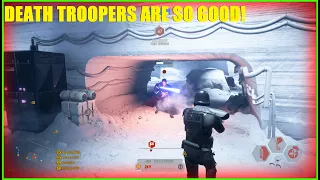 Star Wars Battlefront 2 - Elite Death Trooper unit takes Hoth! | Who needs Villains when you're a DT