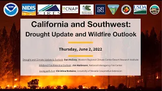 Drought Update and Wildfire Outlook Webinar for California and the Southwest