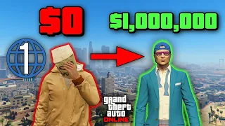$0 to $1,000,000 as a Level 1 in One Video in GTA 5 Online | GTA 5 Online Challenges