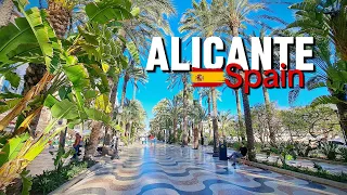 Winter in Spain 🇪🇸 Alicante Walking Tour [4k] Part 2: Top beautiful places and beach walk