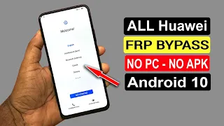 All Huawei FRP Unlock 2021/Huawei Google Account Bypass Android/EMUI 10.0./NO SIM DATA/New Method ||