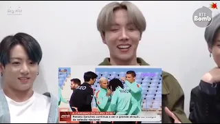 BTS reaction Cristiano Ronaldo funny momentos ⚽