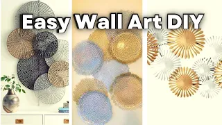 Easy Wall Art Home Decor - Dollar Tree Glam Wall Decor - Quick Easy Wall Art Decor DIY
