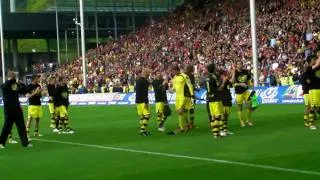 Stimmung Gästeblock BVB Video 2 von 2: SC Freiburg - Borussia Dortmund 8.05.2010 34. Spieltag