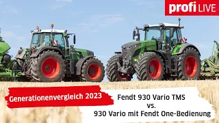 Generationenvergleich 2023 - Fendt 930 Vario TMS vs 930 Vario mit Fendt One-Bedienung | profi LIVE