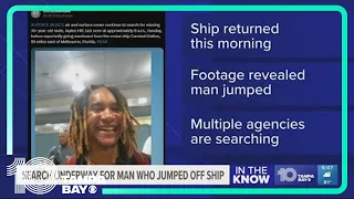 Search ongoing for man who jumped off Carnival Elation cruise ship near Florida