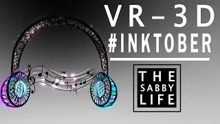 INKTOBER: "Music" │Tilt Brush │Inktober VR