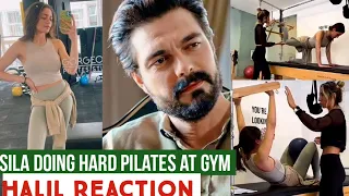 Sila Turkoglu Hard Pilates at Gym! Halil Ibrahim Ceyhan Reaction