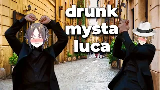 Public in Street saw drunk Mysta Luca dancing