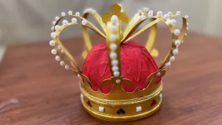 DIY/ Make your own Emperor crown / How to make crown / King's crown / Head gear Paper craft /