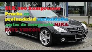 Mercedes Slk 200K r171 deportivo asequible | prueba en profundidad y curiosidades antes de comprarlo