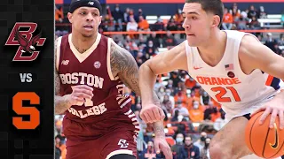 Boston College vs. Syracuse Men's Basketball Highlights (2021-22)