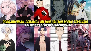 Beda Penampilan dan Urutan Jabatan Tertinggi Seluruh Anggota Geng Bonten | TOKYO REVENGERS