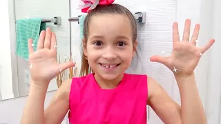 صوفيا ومجموعة فيديوهات للأطفال عن كيفية غسل أيديهم بشكل صحيح!