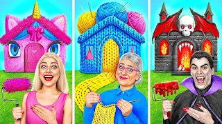 One Colored House Challenge with Vampire | Funny Moments by Multi DO Smile