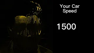 Rick Astley becoming Uncanny: Your Car Speed