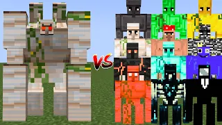 Mutant Iron Golem vs All Golems - Minecraft Mob Battle || Iron Golem Vs Gold Golem Vs Bedrock Golem