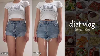 [DIET VLOG] Short-term diet that gains weight and loses weight quickly | -6 kg for 7 days