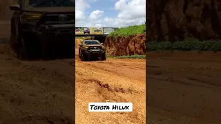 Off-roading fun with Toyota Hilux.  #toyota #toyotahilux #offroad #tripraptor #ytshorts